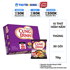 Thùng 30 Gói Mì Cung Đình Hương Vị Thịt Hầm Nấm (79g/Gói)