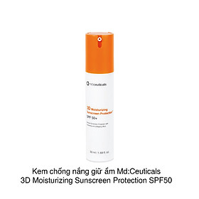 Kem Chống Nắng Vật Lý Bảo Vệ Da, Giữ Ẩm md:ceuticals 3D Moisturizing Suncreen Protection SPF50 50ml