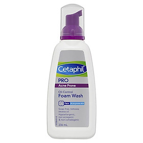 Sữa rửa mặt tạo bọt Cetaphil Pro Acne Prone Oil Control kiểm soát dầu và mụn 236ml Nhập Khẩu Úc