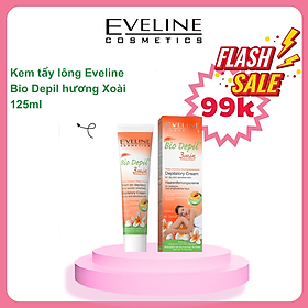[Deal 99k] Kem tẩy lông hữu cơ các vùng hương Xoài Bio Depil Eveline 125ml