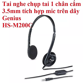 Mua Tai nghe chụp tai có mic 1 chân cắm 3.5mm Genius HS-M200C - Hàng chính hãng