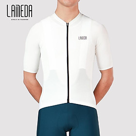 LAMEDA 2023 mới CoolMax nhanh khô yin hun phù hợp với đi xe đạp nam áo khoác ngắn tay xe đạp đường bộ quần áo Color: White Size: XXXL