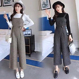 Yếm trang phục mùa đông kết hợp áo len