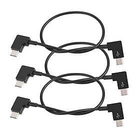 3 Pieces Right Angle USB 3.1 Type-C USB-C Male to Male Extension Cable Cord
