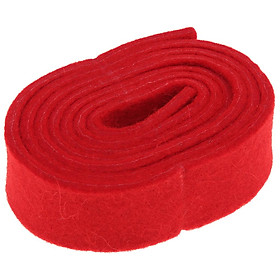 Piano Tuning Mute Temperament Strip Red 100x2.5x0.3cm Wool Felt