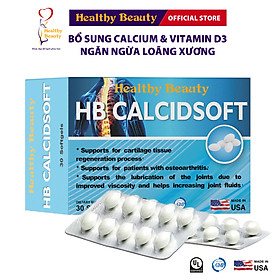 Viên Uống Bổ Sung Canxi và Vitamin D3 HB Calcidsoft Healthy Beauty