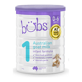 Sữa dê Bubs số 1 (800gr) – Sữa bột chính hãng nhập khẩu Úc cho bé sơ sinh – 6 tháng