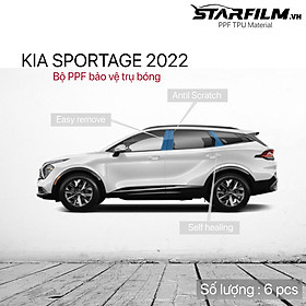 SPORTAGE 2022 PPF TPU Trụ bóng chống xước tự hồi phục STARFILM