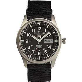 SEIKO 5 SPORTS Automatic made in Japan Black Dial Nylon Strap Watch SNZG15J1 Men's