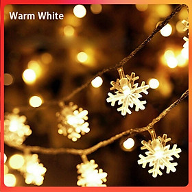 Đèn LED Bông Tuyết 10m – nháy trang trí cây thông Noel, giáng sinh, tết, năm mới