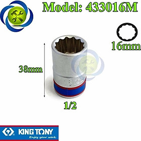 ĐỦ SIZE Tuýp 1 2 KINGTONY loại 12 cạnh màu trắng dài 40mm từ 12MM đến 32MM