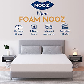 Mua Nệm Foam NOOZ Home Goods  Tiêu Chuẩn CertiPUR-US Với Hai Tầng Foam Nâng Đỡ Ruột Đệm Cao Su Non Vỏ Nệm Tencel