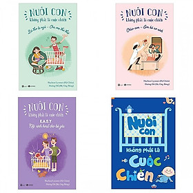 Hình ảnh Nuôi Con Không Phải Là Cuộc Chiến (Trọn bộ 4 cuốn - Tái bản 2019) + Tặng kèm Poster Quy Tắc 5 Ngón Tay Quy Tắc An Toàn cho Bé