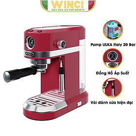 Máy pha cà phê Espresso, Capuchino, Latte Winci EM3012, bảo hành 24 tháng, hàng chính hãng.