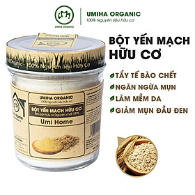 Bột Yến Mạch Nguyên Chất UMIHOME (135g) - Dùng cho đắp mặt, tẩy da chết, loại bỏ mụn nám tàng nhang hiệu quả