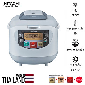 Nồi cơm điện tử Hitachi RZ-D18XFY-GWH dung tích 1.8L, Double Cook, Made in Thailand - Hàng chính hãng