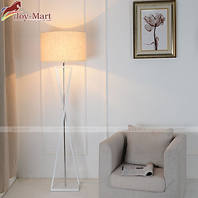 Đèn Ngủ Cây Đứng - Đèn Đứng Trang Trí Phòng Ngủ Thiết Kế Hiện Đại Thân Hợp Kim Sơn Tĩnh Điện Cao Cấp, Chao Vải, Tặng Kèm Bóng LED ML8077