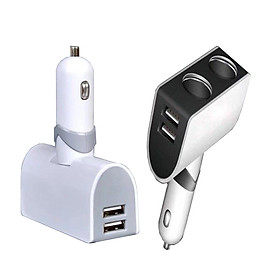 CHIA TẨU SẠC Ô TÔ 2 + 2 CỔNG USB