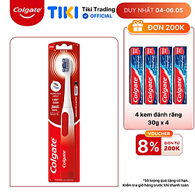 Bàn chải điện Colgate Sonic Optic White trắng sáng sóng âm