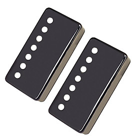 2pcs Brass Humbucker Pickup Covers for 7 String LP Guitar Accessory Silver