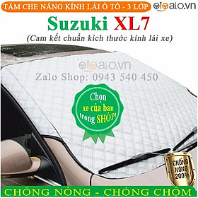 Tấm chắn nắng ô tô Suzuki XL7 3 Lớp Cao Cấp Chắn Nắng Cản Nhiệt