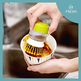 Mua Dụng Cụ Cọ Rửa Xoong Nồi Thông Minh Có Ngăn Đựng Xà Phòng - FRESH