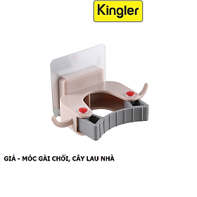 Mua Móc Dán Tường - Kẹp Treo Chổi - Cây Lau Nhà Tiện Dung  Sử Dụng Miếng Dán 3M Siêu Chắc  Kingler 4029