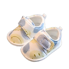 Giày tập đi cho bé có đế trống trượt, dép vải quai hậu nhẹ nhàng mềm mại cho trẻ sơ sinh đến 1 tuổi - GSS06