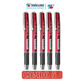 Combo 5-10-20 Bút Bi Thiên Long Metal Clip TL-036 đầu bi 1.0mm