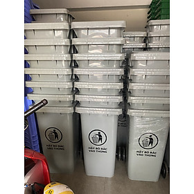 Mua Thùng rác 120 lít màu xám