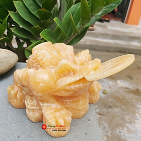 Mua Thiềm thừ cóc 3 chân đá ngọc hoàng long 18cm đá Non Nước