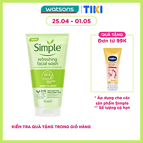 Sữa Rửa Mặt Simple Refreshing Facial Wash Dành Cho Mọi Loại Da 150ml