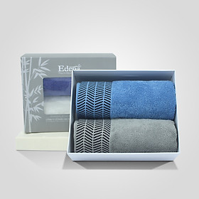 Mua FREESHIP - Bộ 2 khăn Edena Cotton 100% và sợi tre cao cấp Size 40*80