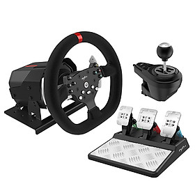 Vô lăng chơi game PXN V10 Metal FFB Pro Racing Wheel Có Phản Hồi Lực - Hàng Chính Hãng