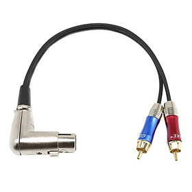 XLR Female To Dual RCA  Splitter Cable