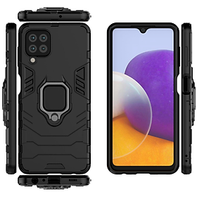 Ốp lưng Samsung Galaxy A22 4G, A22 5G iron man chống sốc kèm iring - Hàng nhập khẩu