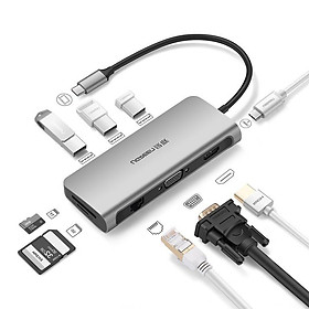 Hub USB C Multi HDMI 4K, Enthernet, USB 3.0, PD, TF, SD Ugreen CM179 40873 - Hàng Chính Hãng