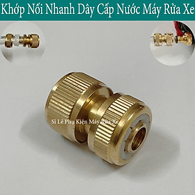Mua Đầu nối nhanh máy rửa xe bằng đồng thau  Khớp đồng nối nhanh dây cấp nước vào cho máy rửa mini