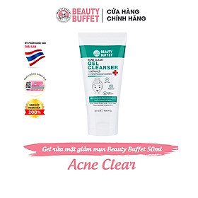 Gel rửa mặt dành cho da dầu mụn Beauty Buffet Acne Clear 50ml