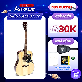 Hình ảnh Đàn Guitar Acoustic DD200 NAT - Màu gỗ dáng D cho âm thanh vang tốt sử dụng lâu dài