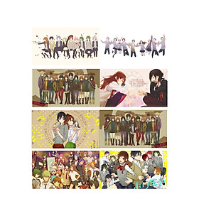 Poster 8 tấm A4 HORIMIYA anime tranh treo album ảnh in hình đẹp (MẪU GIAO NGẪU NHIÊN)