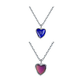 Love Heart Mood Necklace Fashion with Photo Frame for