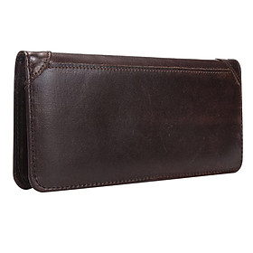 Men Long Wallet  Bifold Vintage Style Minimal PU Leather Card Holder