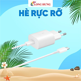 Mua Combo cốc sạc Samsung Travel Adapter PD25W 1Type-C + Cáp USB Type-C to Type-C 1m EP-TA800X - Hàng chính hãng