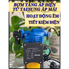 máy bơm tăng áp điện tử thông minh taesung 150w, hoạt động êm, sử dụng bo mạch tiết kiệm điện, bảo hành 2 năm