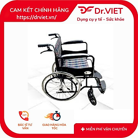 Mua Xe lăn X-39B màu đen – khung thép chắc chắn  bánh mâm cao cấp  gấp gọn tiện lợi