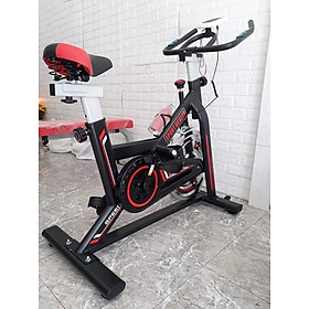 Xe đạp tập thể dục tập gym trong nhà Sport Health giúp giảm cân giảm mỡ toàn thân, chuyển động bẳng dây curoa êm không gây ồn