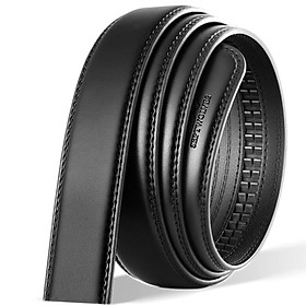 Dây Da Thắt Lưng Nam SEPTWOLVES Bảng 3.1cm M77821A743-01 Đen