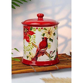 Hũ sứ Magrace hình chim chào mào đỏ dung tích 3 lít hàng chính hãng