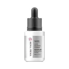 Dòng làm trắng ngũ giác WHITE-EQUATION 30ml, dưỡng màu da đa công thức đáp ứng mục tiêu làm trắng đa góc độ, tác dụng toàn diện đầy đủ phá vỡ năm rào cản chính trong việc làm trắng, cải thiện hoàn toàn các nhược điểm trên da và làm sáng da.